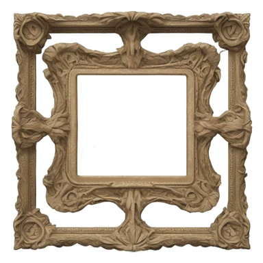 old fashioned frame sticker