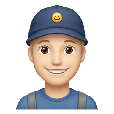 Make me stickers - a guy in a cap sticker