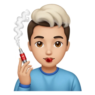 vaping heart eyes sticker