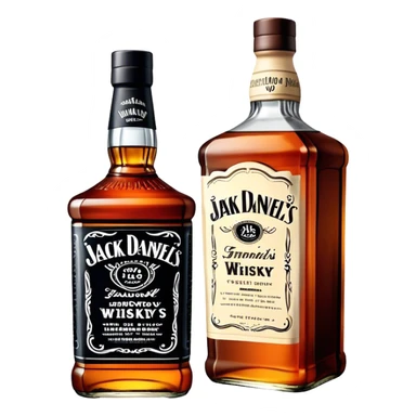 jack daniel whisky, fat bottle sticker