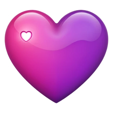 heart with purple, hot pink, amber, light green, and dark purple sticker