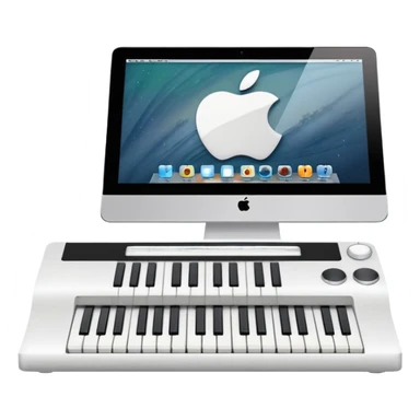 a music studio minimalist apple app sticker