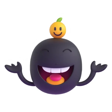 cheerful expression sticker