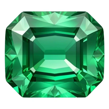 cinematic-realistic-emerald-emoji,-deep-and-lush,-with-a-vibrant-green-hue-that-catches-light,-creating-a-brilliant,-sparkling-effect-across-its-polished-surface.--large-emerald-rectangle-cut,-the-facets-of-the-gem-catch-the-light-in-rich sticker