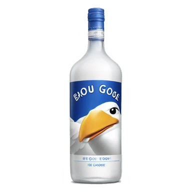 Grey goose liquor bottle sticker
