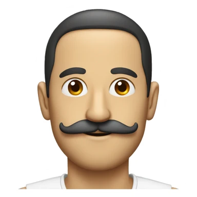 a turkish guy with a big mustache sticker