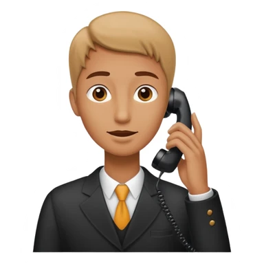 Long neck guy on phone  sticker