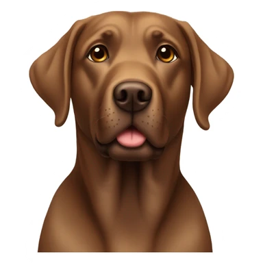 Brown lab dog sticker