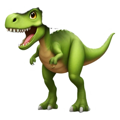 Dinosaur with an afro sticker