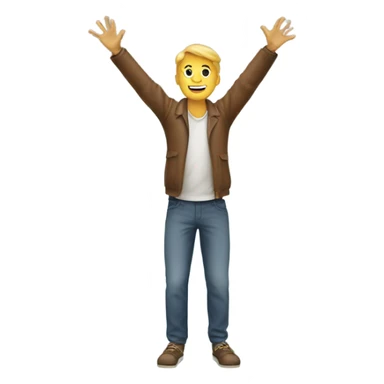 person floating up to the sky they are looking upward  sticker