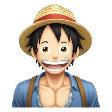 Monkey.d.luffy fait coucou de la main sticker