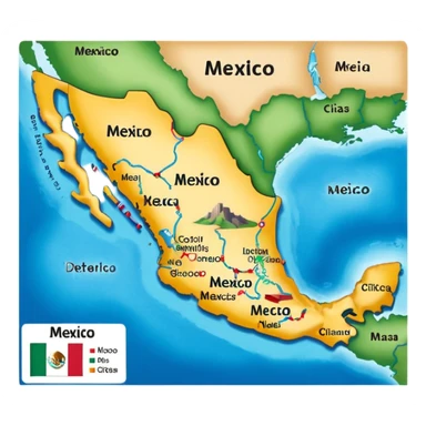 mexico mapa sticker