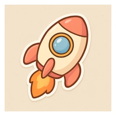 rocket sticker