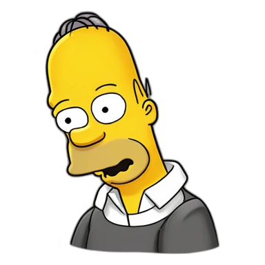 Homerb Simpson faisant coucou  sticker