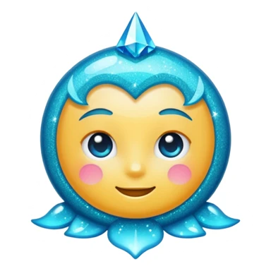 Glitter cian dream sticker