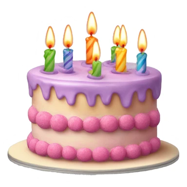 birthday cake with candles  sticker