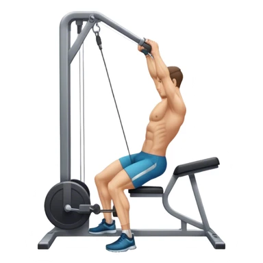 side-view cable-machine tricep-pushdown sticker