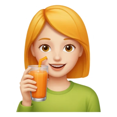 PERSON HAVING JUICE sticker