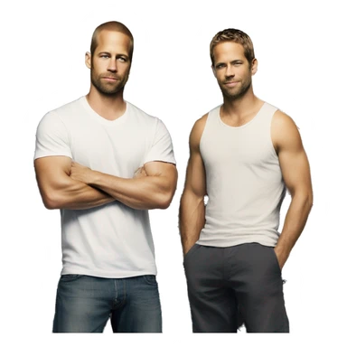 Dominic Toretto and Paul Walker sticker