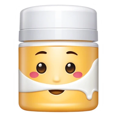 Esthetic tube of face cream sticker