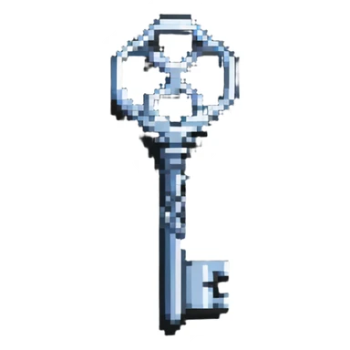 Ancient key sticker
