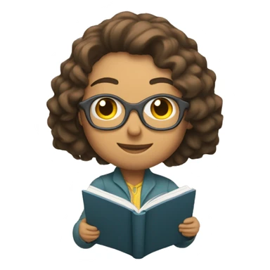 Una persona leyendo  sticker