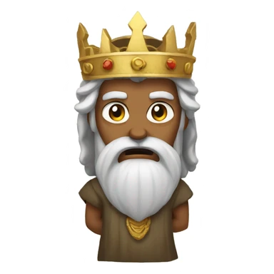 angry israelite king sticker