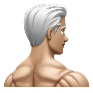 shoulders muscle back view  sticker