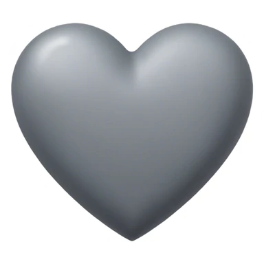 Grey heart sticker