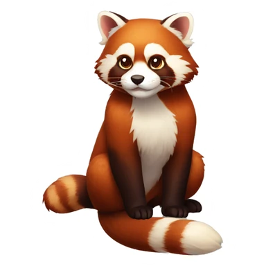 Red Panda Cat hybrid full body sticker
