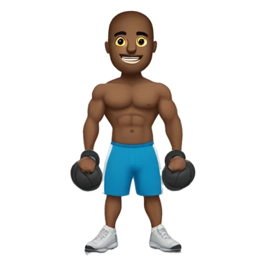 Un chico en un gym sticker