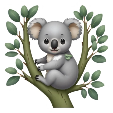 Koala in a tree sticker