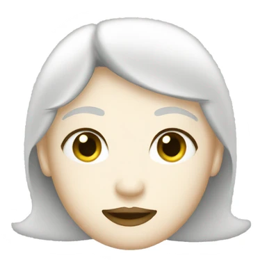 white glitter sticker