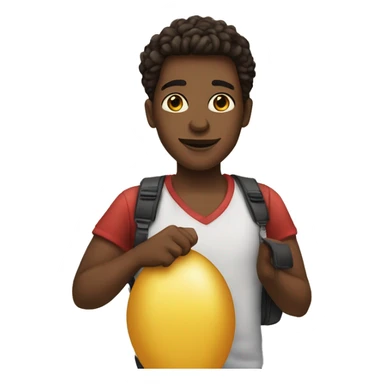 kanya west holding a baloon sticker