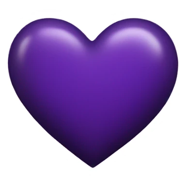dark purple heart with stars sticker