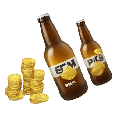 Beer bottles stealing my flying money sticker