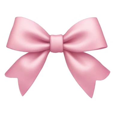 Light pink bow sticker