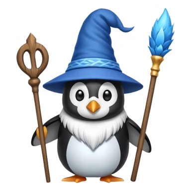 Penguin Wizard sticker