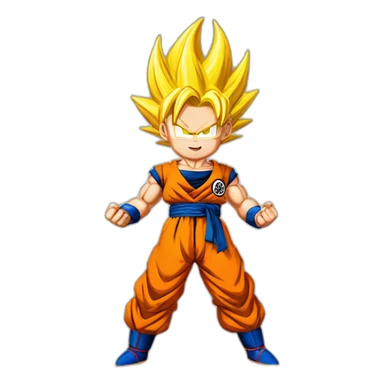 Super sayan dragonball sticker