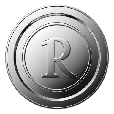 Russian 1 ruble coin sticker