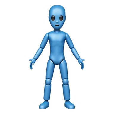blue crash test dummy sticker