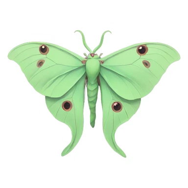 Luna moth wearing chains  sticker