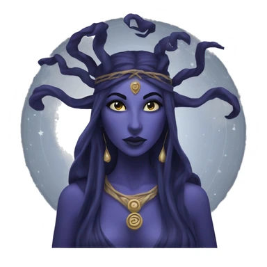 Hekate goddess of the night and magic- triple goddess sticker