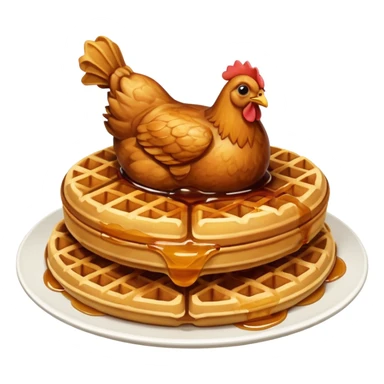 Chicken & waffles sticker