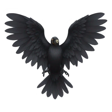 One black wing spread sticker