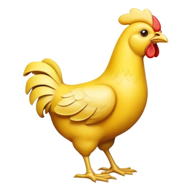 chicken made of bananas sticker