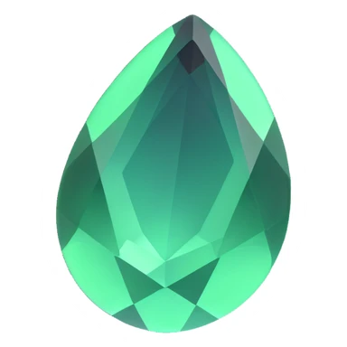green gemstone sticker