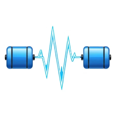 image of an electric current pulse with an inscription Justfit sticker