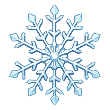 ice snowflake element sticker