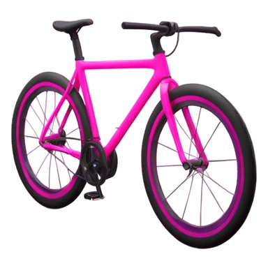 Pink neon bike sticker